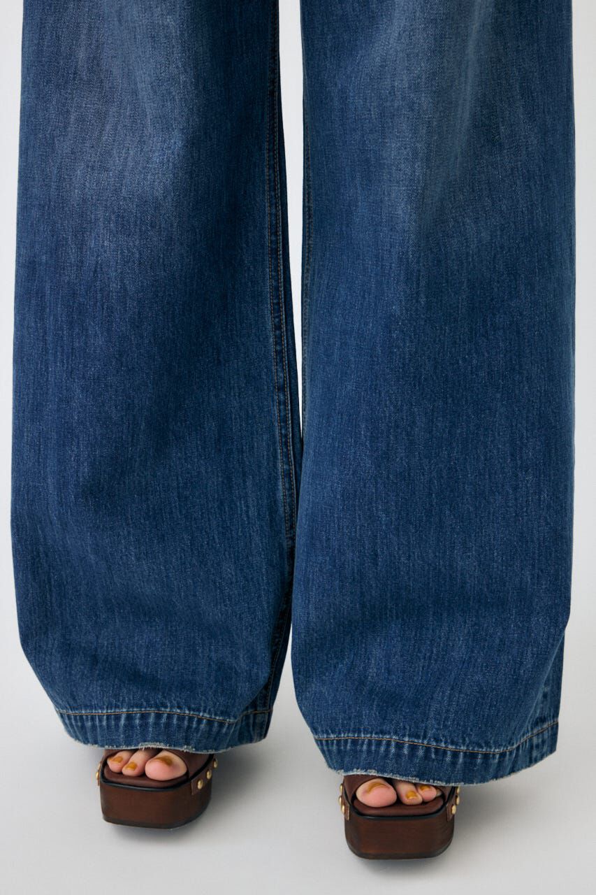 MOUSSY「CORSET DESIGN バギー デニム」|デニム|