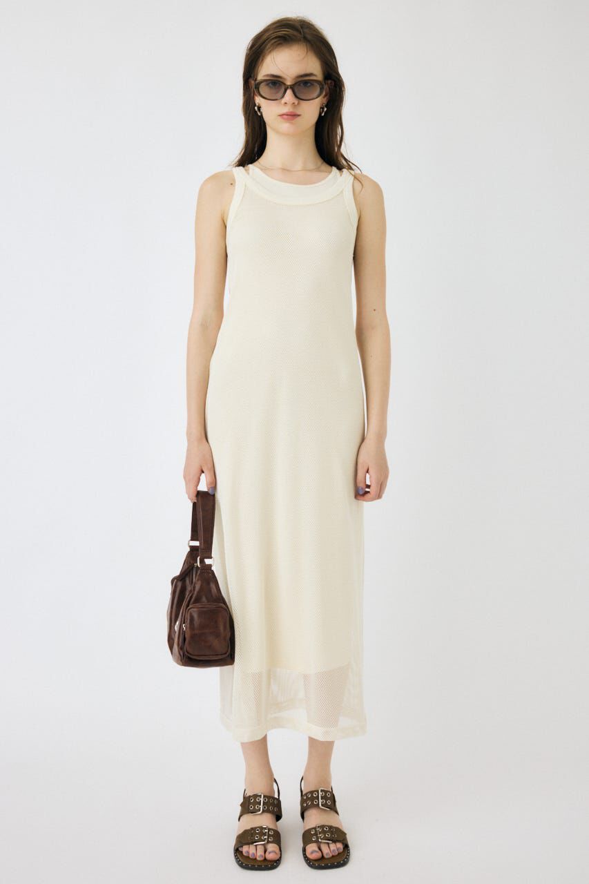 MOUSSY「MESH LAYERED ドレス」|ワンピース|