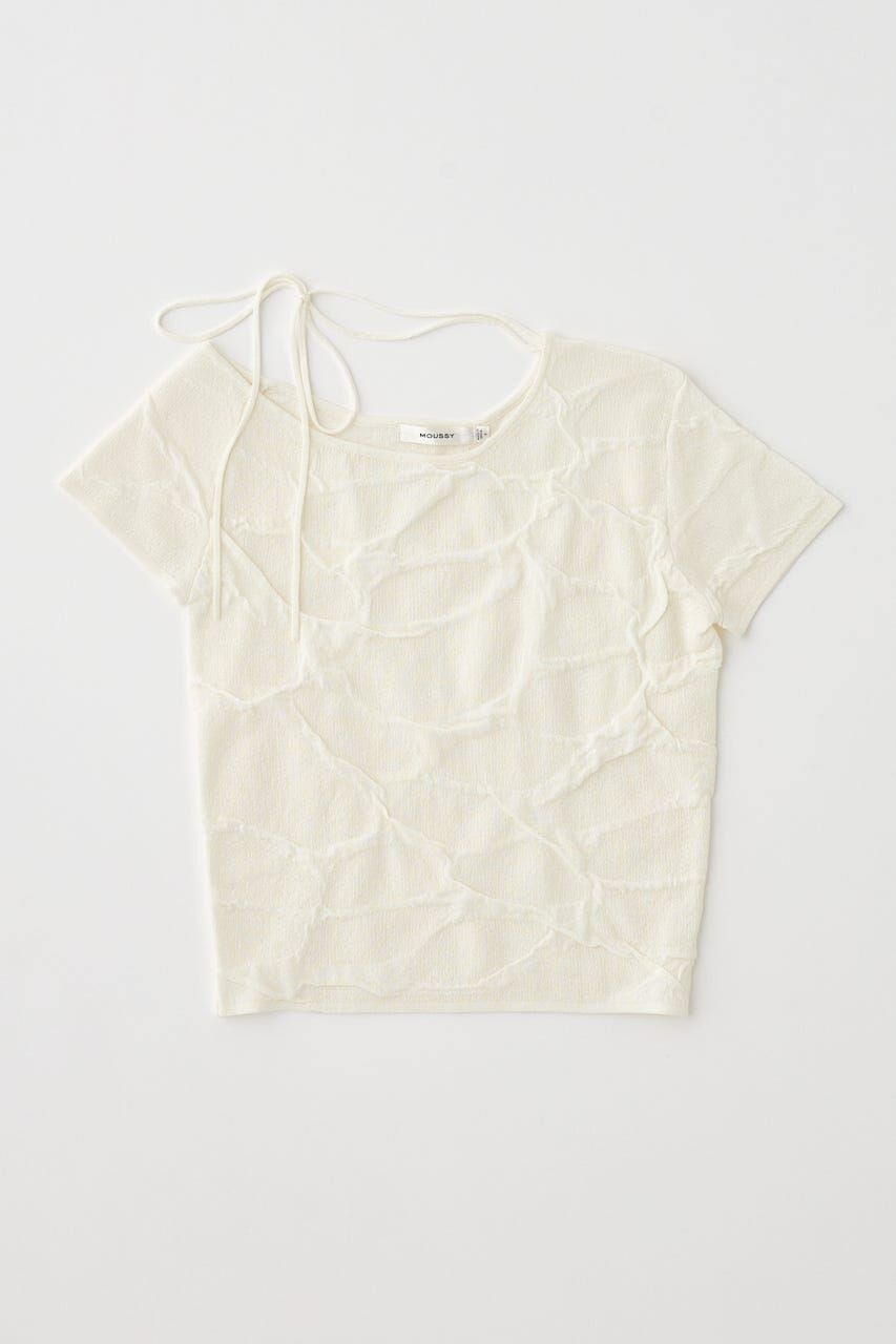 MOUSSY「NECK STRAP ジャガード TEE」|ニット・セーター|