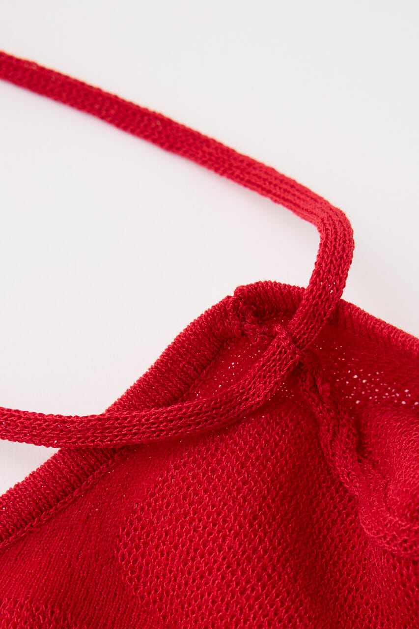 MOUSSY「NECK STRAP ジャガード TEE」|ニット・セーター|