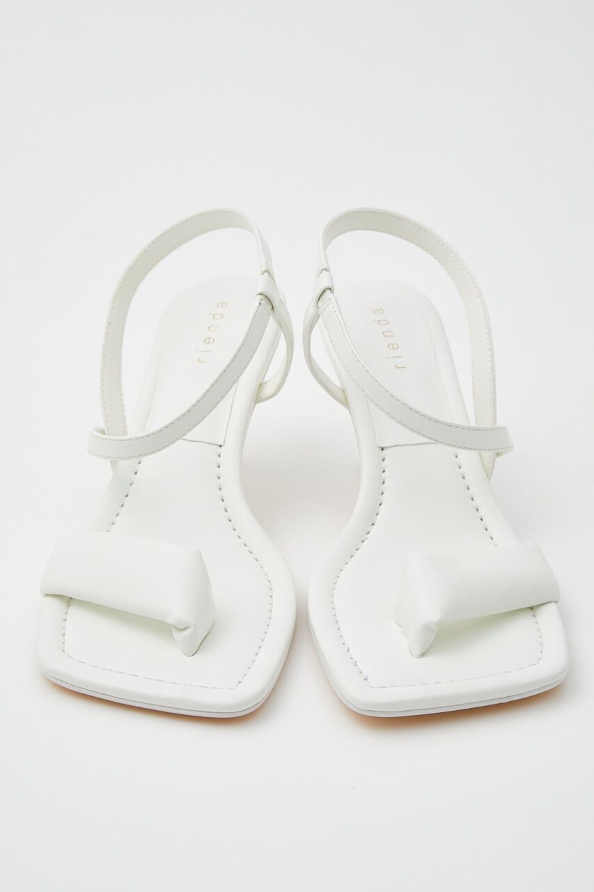 rienda「デザインヒールトングサンダル」|サンダル|