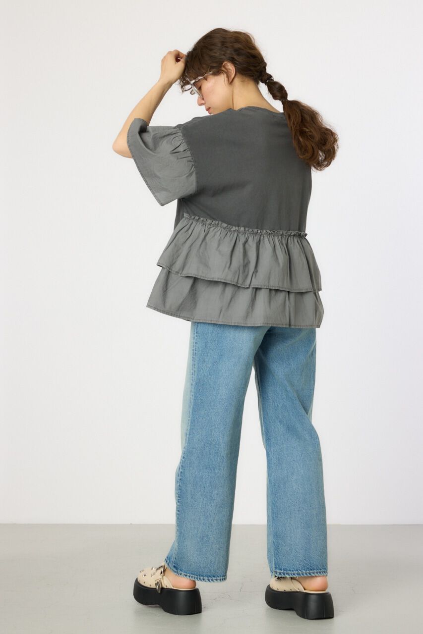 RODEO CROWNS「ピグメントバックフリルトップス」|Tシャツ・カットソー|