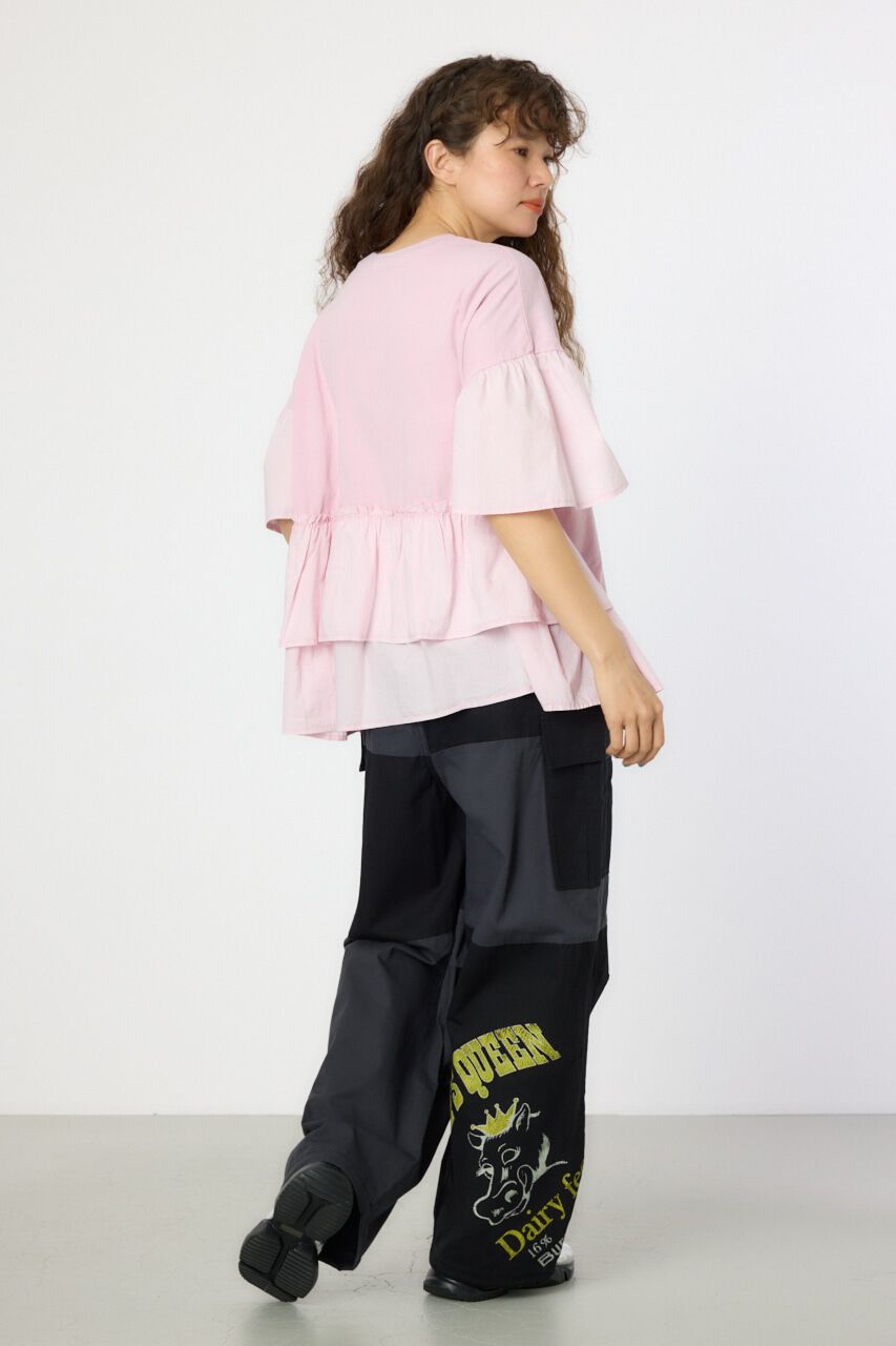 RODEO CROWNS「ピグメントバックフリルトップス」|Tシャツ・カットソー|