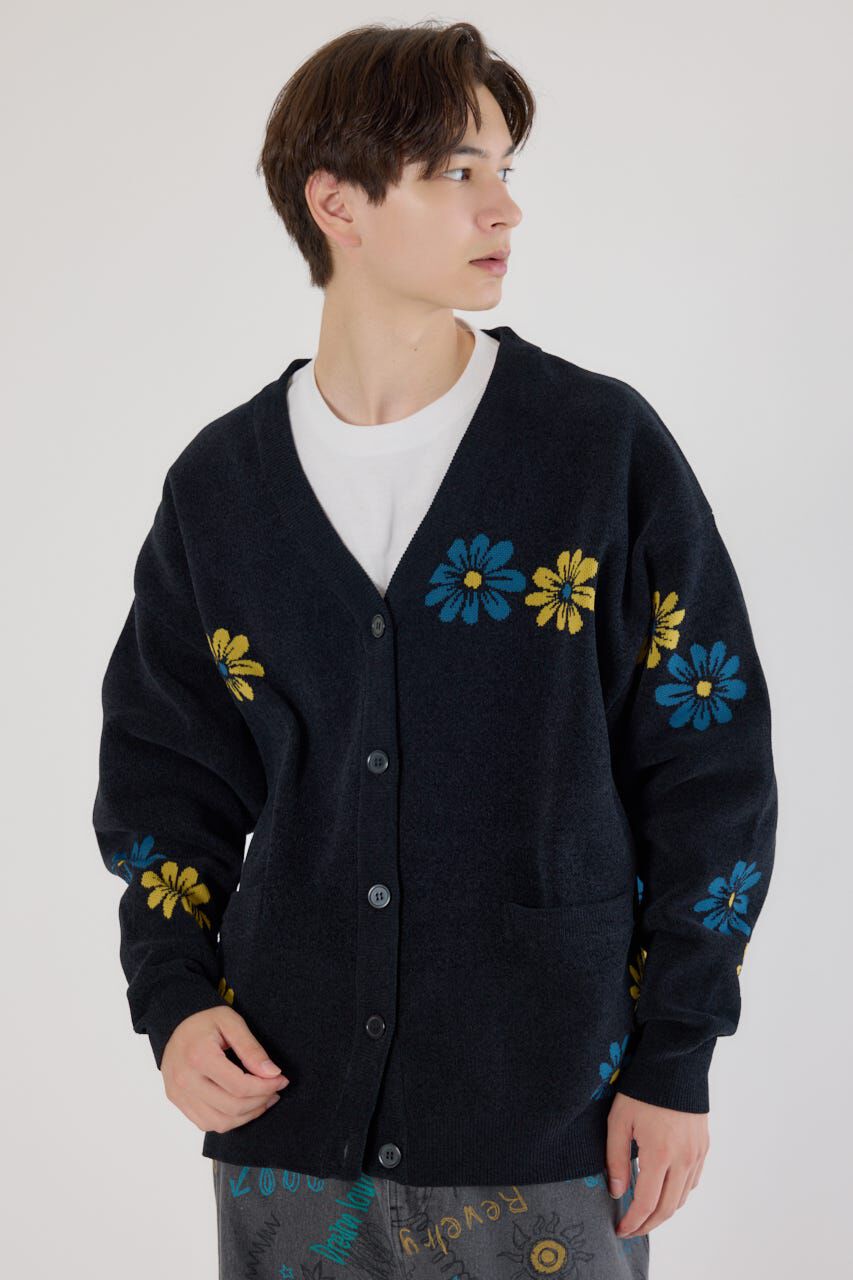 RODEO CROWNS「フォーリングフラワーニットカーディガン」|カーディガン|