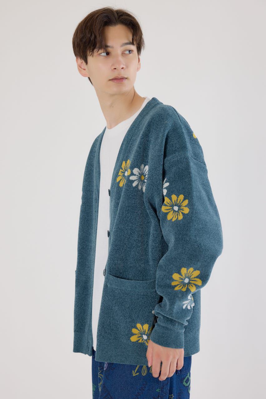 RODEO CROWNS「フォーリングフラワーニットカーディガン」|カーディガン|