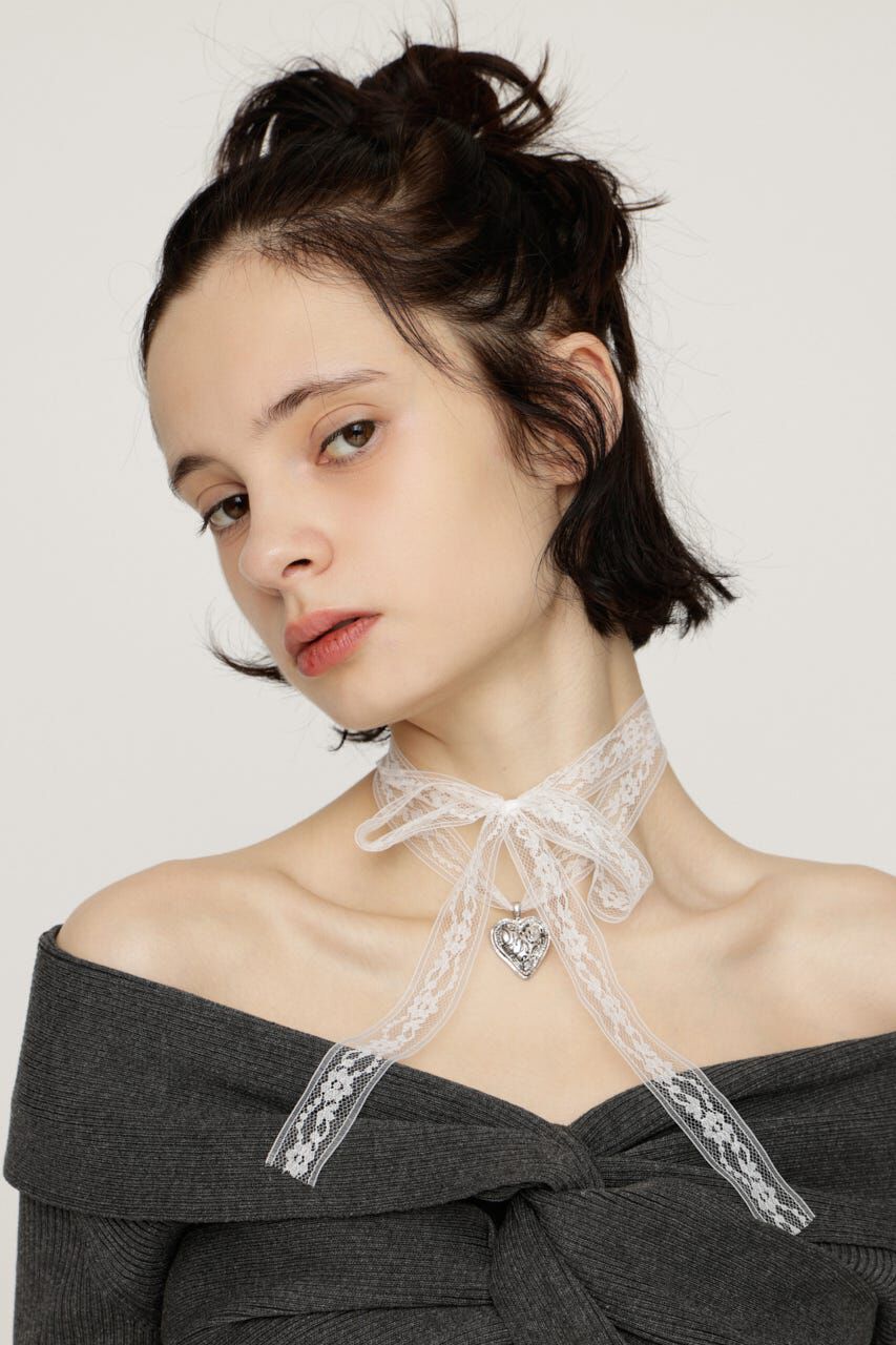 SLY「HEART MOTIF LACE チョーカー」|ネックレス|