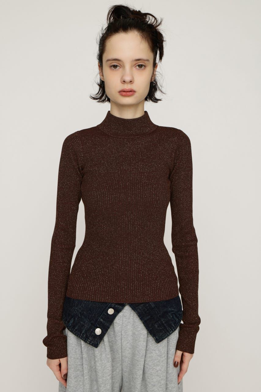 SLY「GLITTER COMPACT トップス」|ニット・セーター|