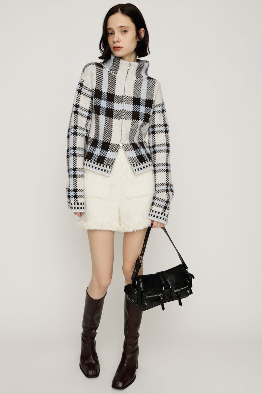 SLY「JQ KNIT FRONT ZIP カーディガン」|カーディガン|