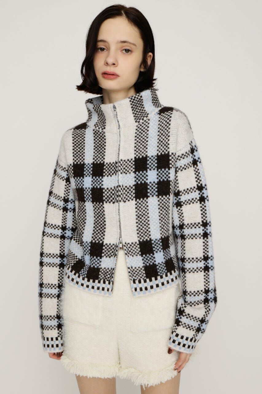 SLY「JQ KNIT FRONT ZIP カーディガン」|カーディガン|