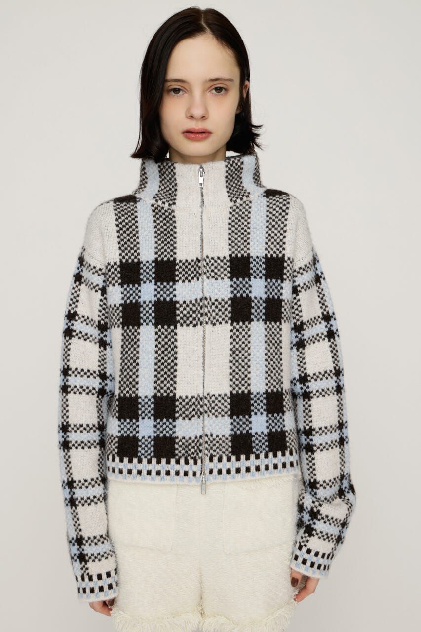 SLY「JQ KNIT FRONT ZIP カーディガン」|カーディガン|