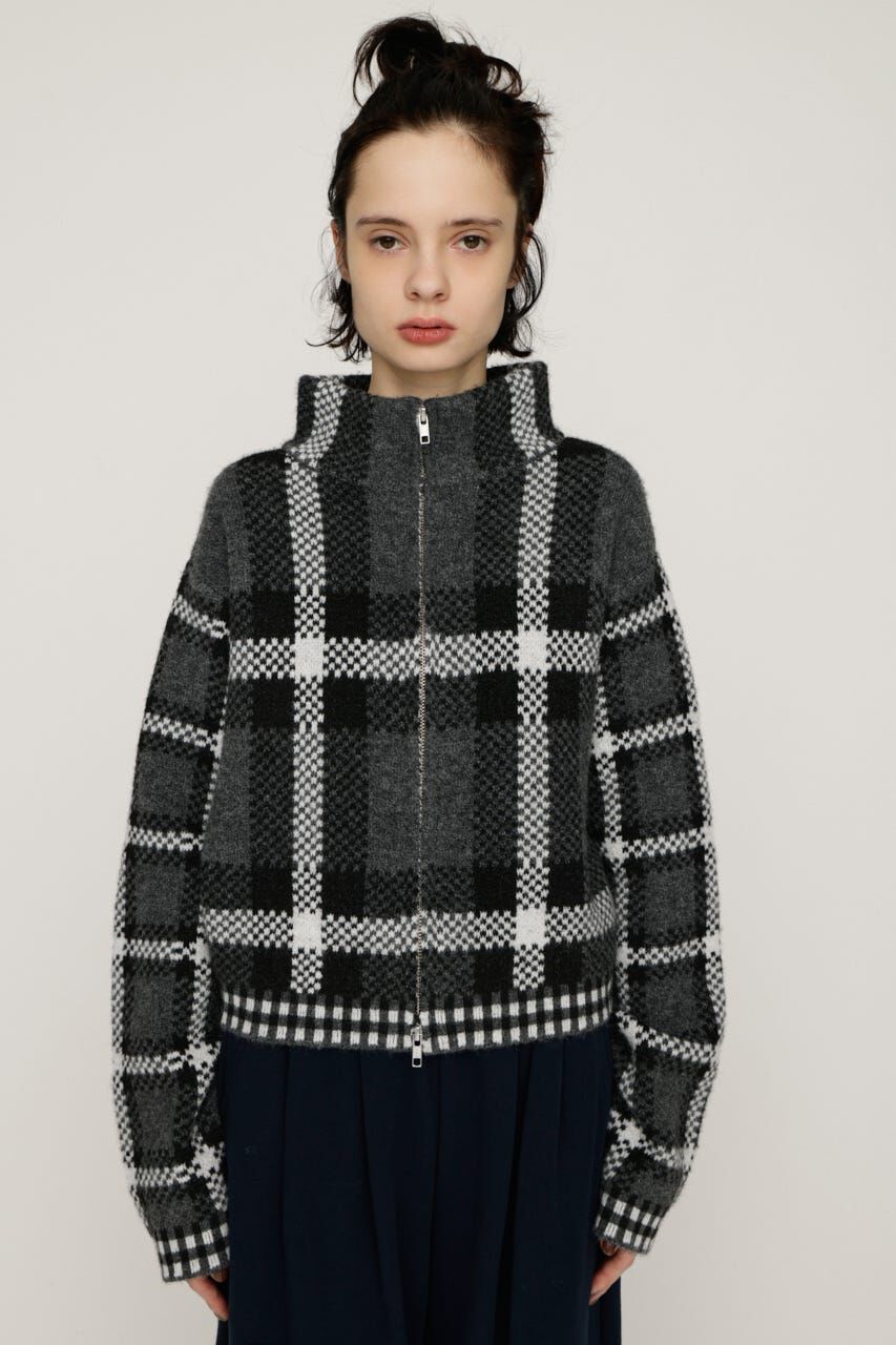 SLY「JQ KNIT FRONT ZIP カーディガン」|カーディガン|