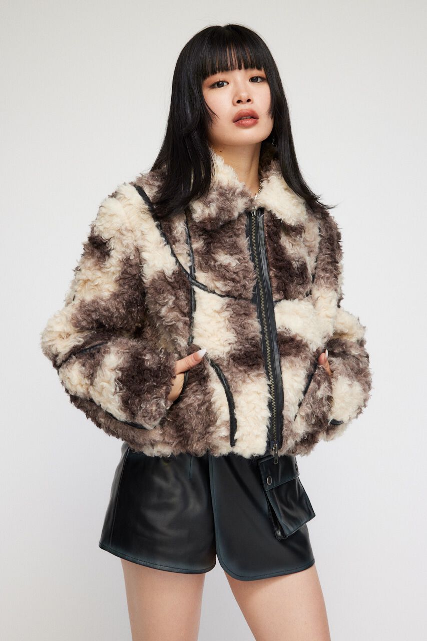 LAGUA GEM「RANDOM LINE ボアジャケット」|その他|