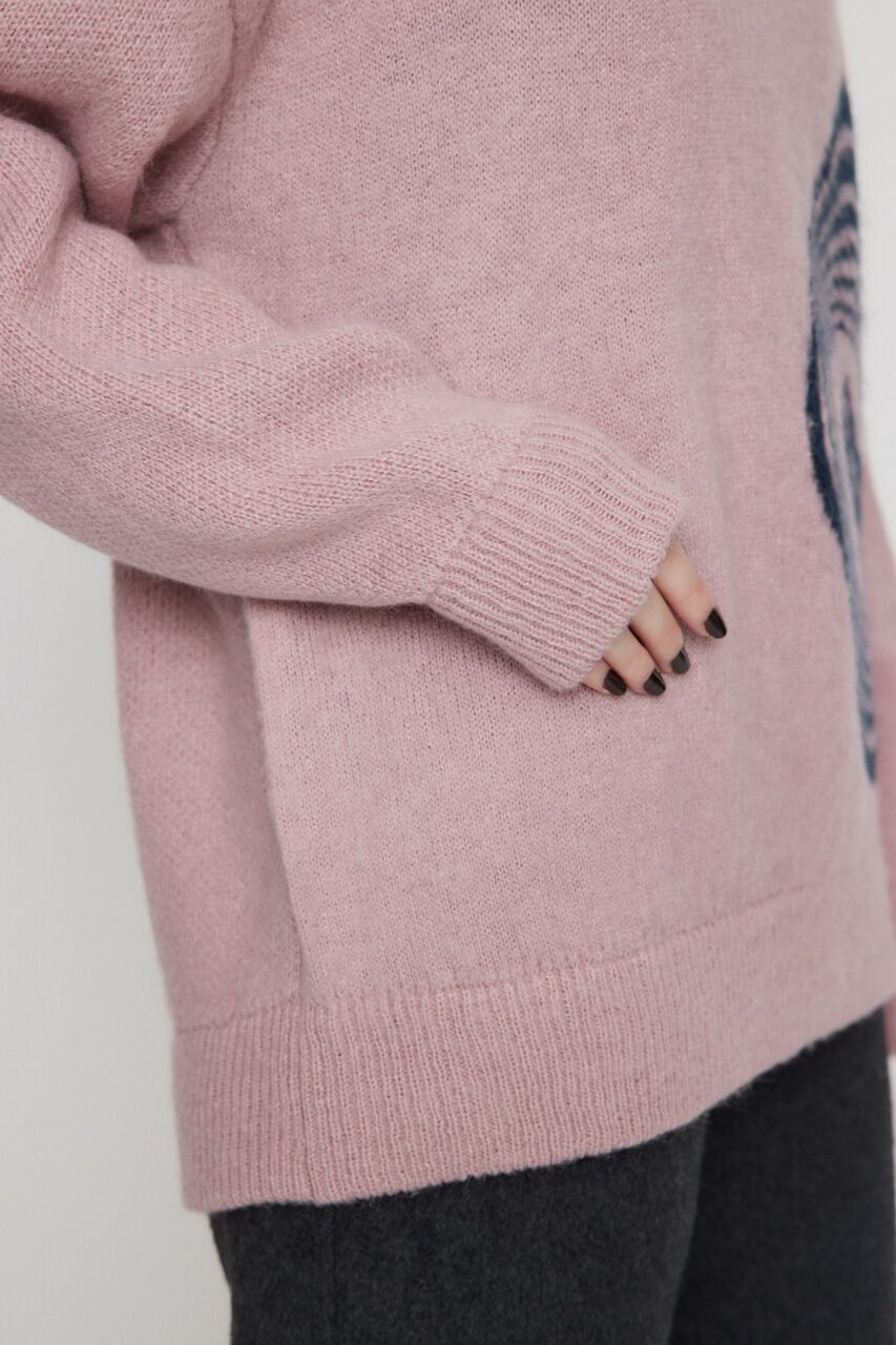 LAGUA GEM「BIG LOGO SHAGGY ニット」|ニット・セーター|