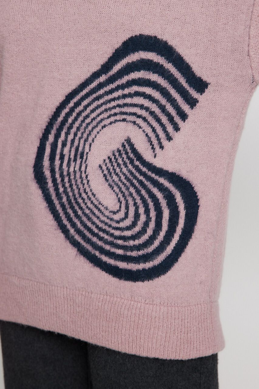 LAGUA GEM「BIG LOGO SHAGGY ニット」|ニット・セーター|