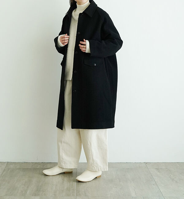 休日と詩「waiting for the sun&ldquo;long&rdquo;」|ステンカラーコート|