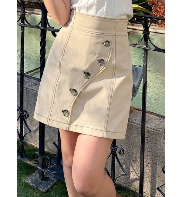 RESEXXY「フロントカーブハイウエストスカパン」|その他|ベージュ