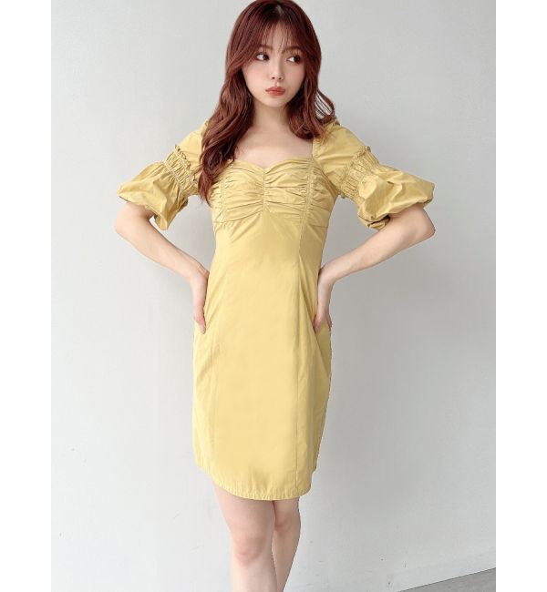 RESEXXY「ギャザーボリュームミニワンピース」|ワンピース|