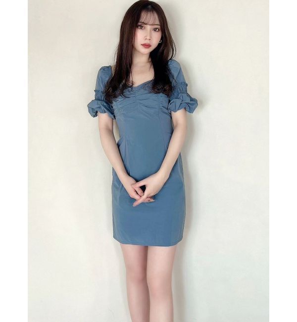 RESEXXY「ギャザーボリュームミニワンピース」|ワンピース|