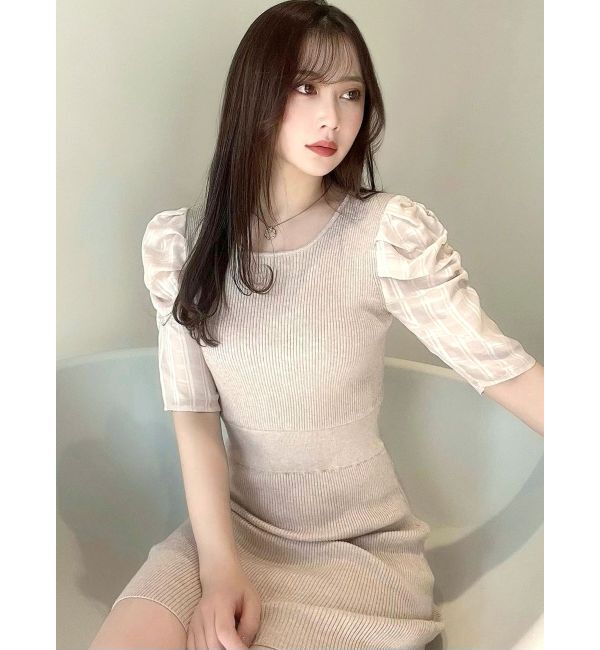 RESEXXY「シアーチェックミニワンピース」|ワンピース|