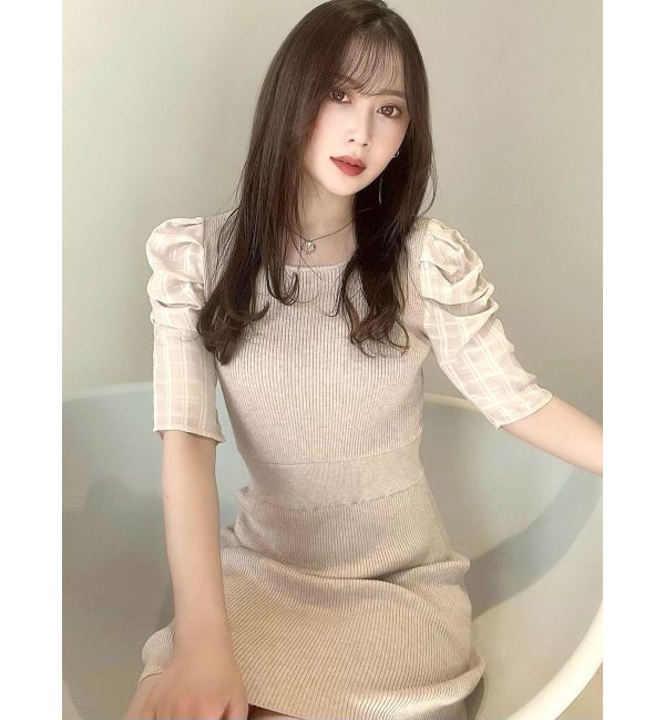 RESEXXY「シアーチェックミニワンピース」|ワンピース|