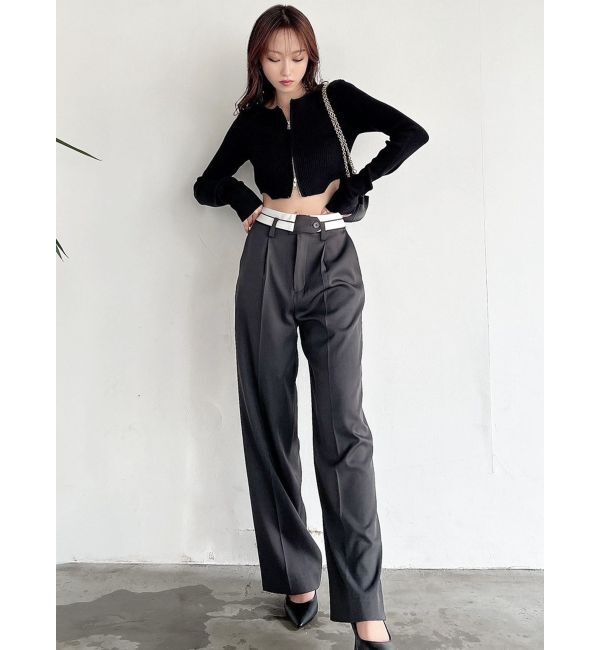 RESEXXY「ダブルウエストストレートパンツ」|その他|