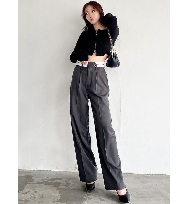 RESEXXY「ダブルウエストストレートパンツ」|その他|