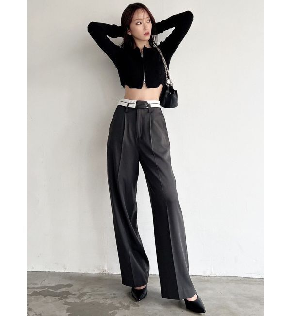 RESEXXY「ダブルウエストストレートパンツ」|その他|