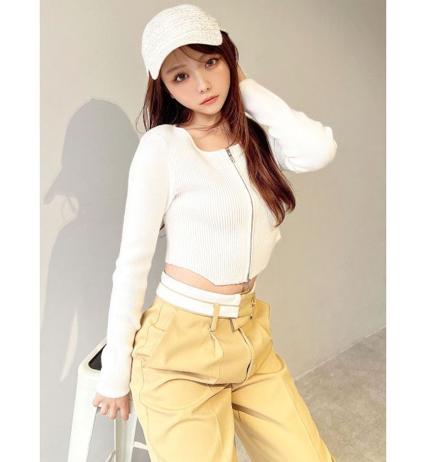 RESEXXY「ダブルウエストストレートパンツ」|その他|