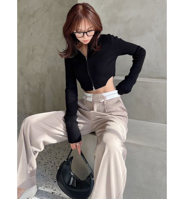 RESEXXY「ダブルウエストストレートパンツ」|その他|