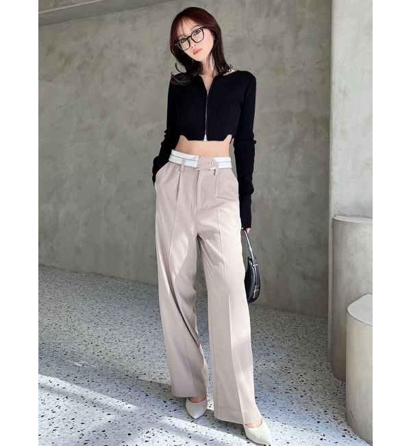 RESEXXY「ダブルウエストストレートパンツ」|その他|