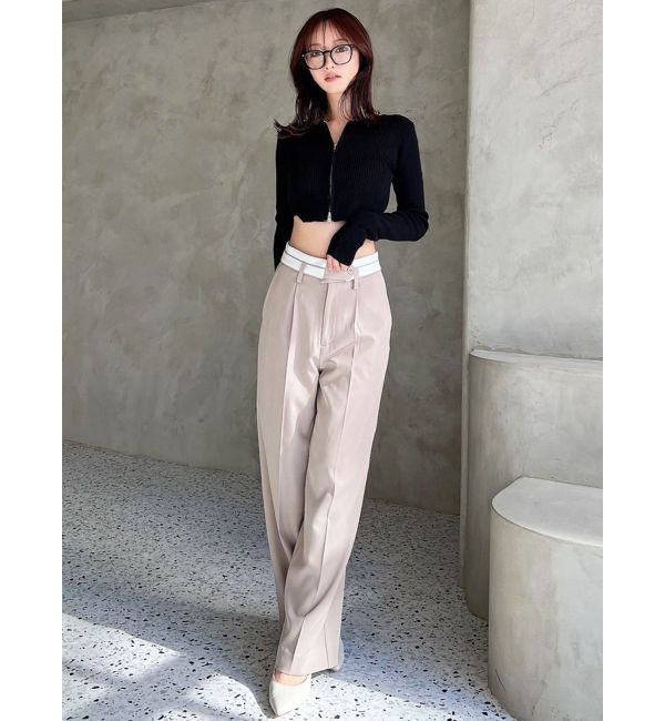 RESEXXY「ダブルウエストストレートパンツ」|その他|