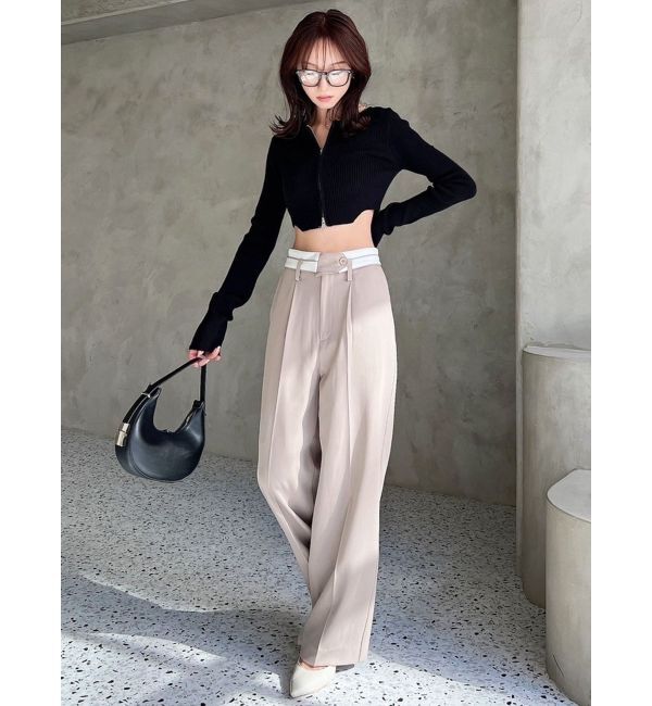 RESEXXY「ダブルウエストストレートパンツ」|その他|