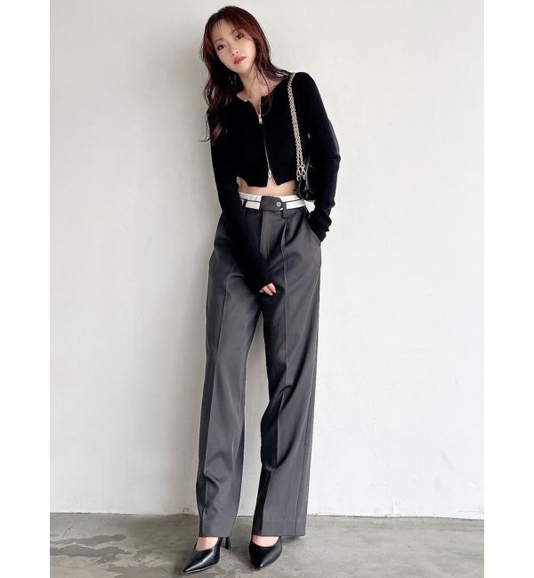 RESEXXY「ダブルウエストストレートパンツ」|その他|