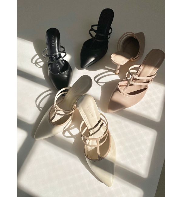 RESEXXY「Tストラップポインテッドミュール」|パンプス|