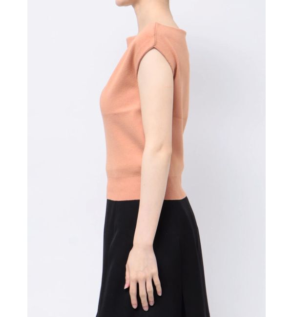 RESEXXY「アシンメトリーボートネックニットトップス」|ニット・セーター|