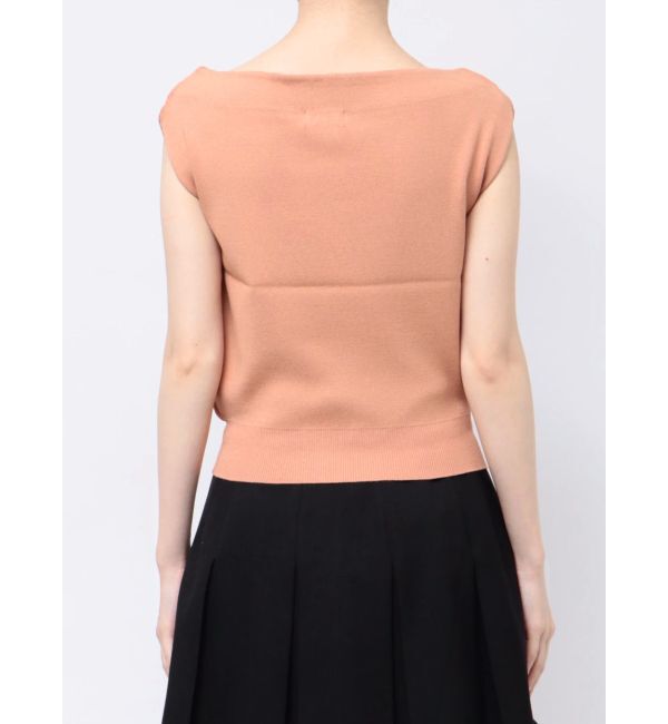 RESEXXY「アシンメトリーボートネックニットトップス」|ニット・セーター|