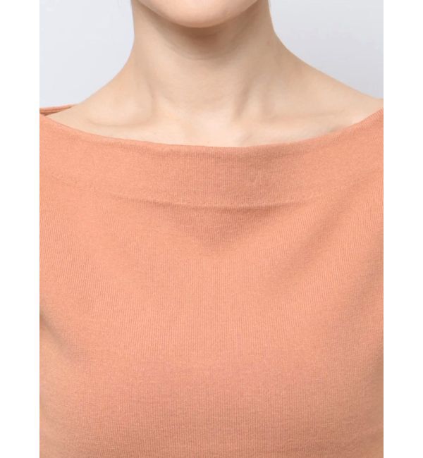 RESEXXY「アシンメトリーボートネックニットトップス」|ニット・セーター|