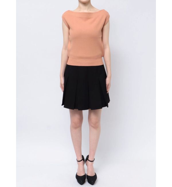 RESEXXY「アシンメトリーボートネックニットトップス」|ニット・セーター|