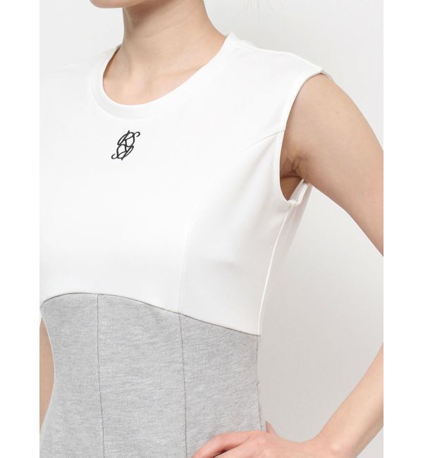 RESEXXY「バイカラーロゴミニワンピース」|ワンピース|