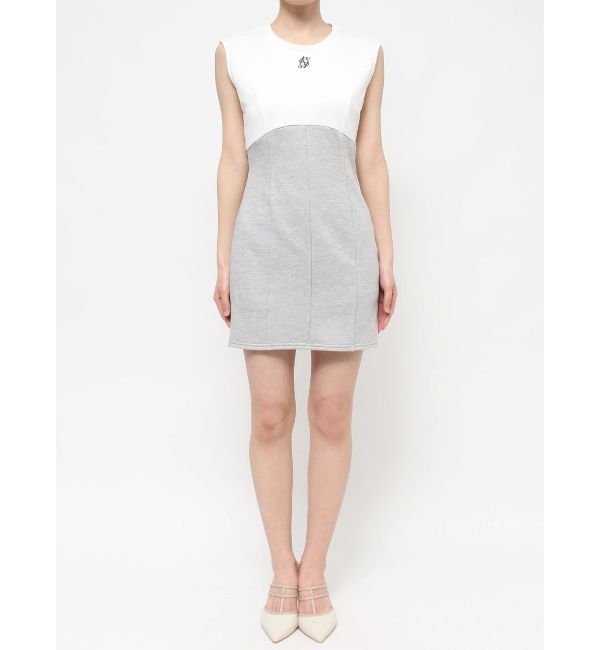 RESEXXY「バイカラーロゴミニワンピース」|ワンピース|