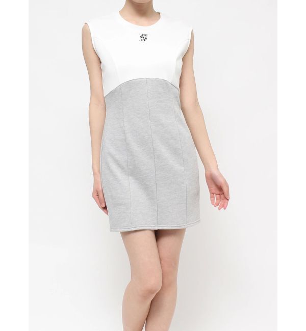 RESEXXY「バイカラーロゴミニワンピース」|ワンピース|