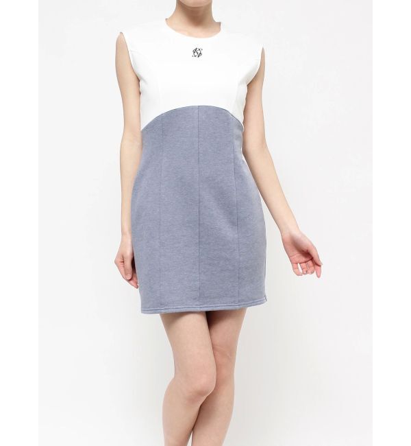 RESEXXY「バイカラーロゴミニワンピース」|ワンピース|