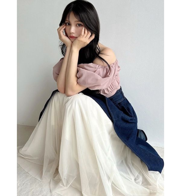 RESEXXY「シフォンボリュームブラウス」|シャツ・ブラウス|ピンク