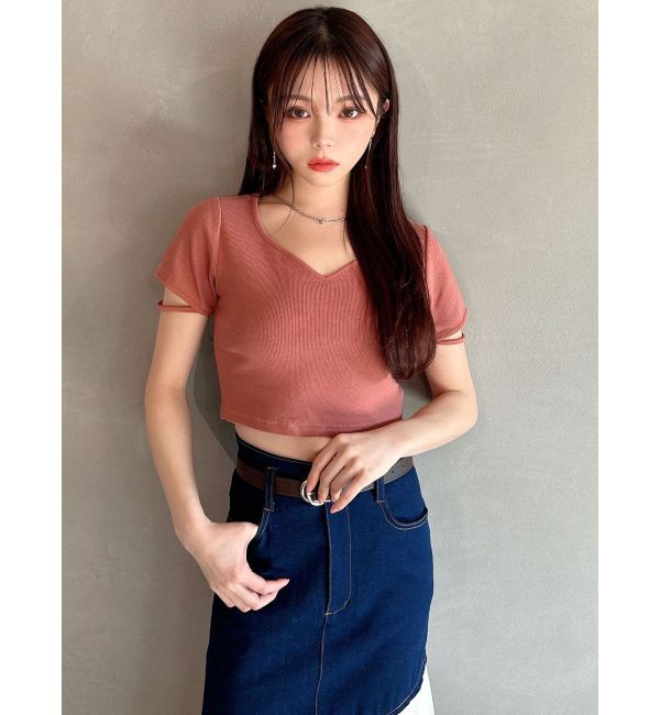 RESEXXY「スリーブデザイントップス」|Tシャツ・カットソー|