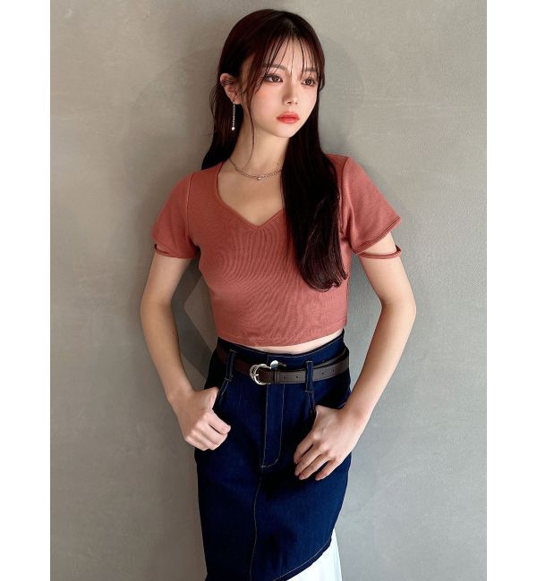 RESEXXY「スリーブデザイントップス」|Tシャツ・カットソー|