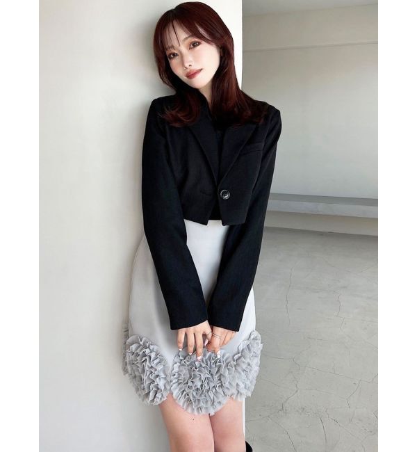 RESEXXY「クロップドジャケット【セットアップ着用可能】」|テーラードジャケット|
