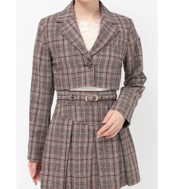 RESEXXY「クロップドジャケット【セットアップ着用可能】」|テーラードジャケット|