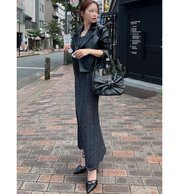 RESEXXY「フェイクレザーライダースジャケット」|ライダースジャケット|