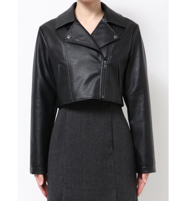 RESEXXY「フェイクレザーライダースジャケット」|ライダースジャケット|