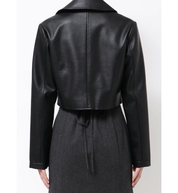 RESEXXY「フェイクレザーライダースジャケット」|ライダースジャケット|